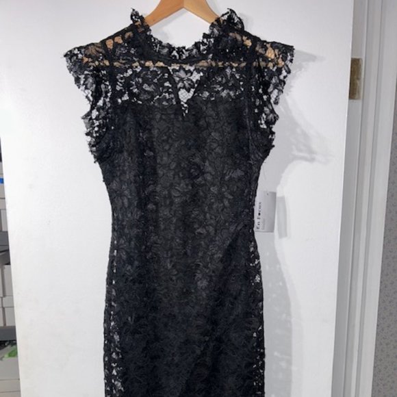 En Focus Studio Dress Size 6 Sheath Dress Black Party Cocktail Dress NWT NEW - Picture 2 of 5